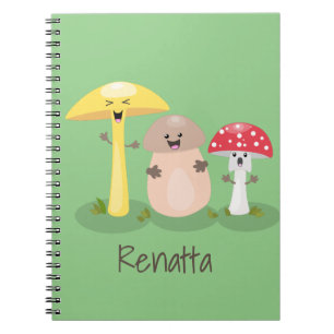 Caderno Espiral Toadstool (fungo-guaii)