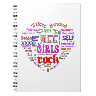 Caderno Espiral Toda a rocha das meninas
