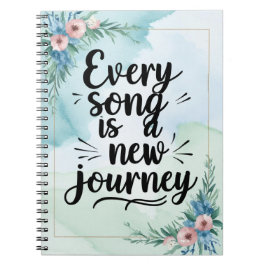 Caderno Espiral Toda Canção É Uma Nova Jornada