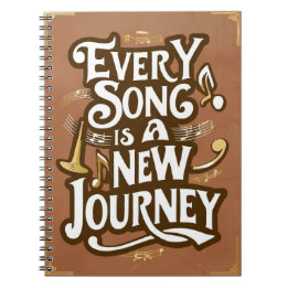 Caderno Espiral Toda Canção É Uma Nova Jornada