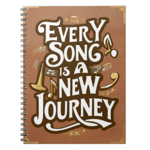 Caderno Espiral Toda Canção É Uma Nova Jornada