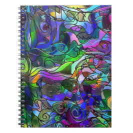 Caderno Espiral Todas as Cores com Espirais e Linhas
