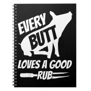 Caderno Espiral Todo Bumbum Ama Um Bom Atrito Porco Funil BBQ