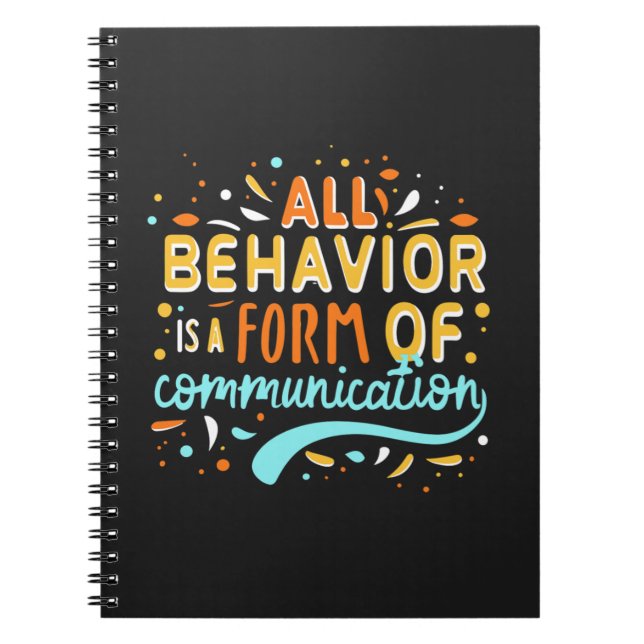 Caderno Espiral Todo Comportamento É Uma Forma De Comunicação (Frente)