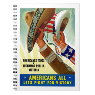 Caderno Espiral Todos os Americanos - Luta de Vamos pela Vitória