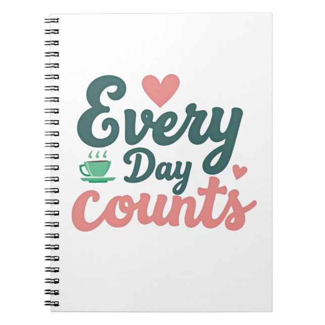 Caderno Espiral Todos os Dias Contam (Frente)