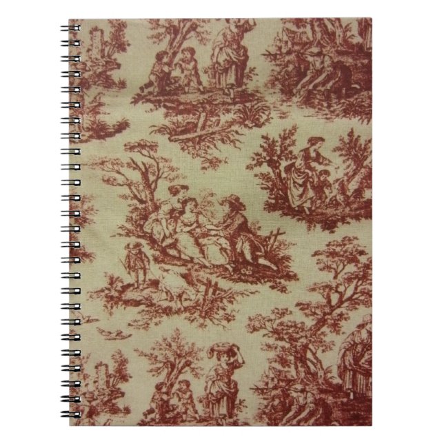 Caderno Espiral Toile cor-de-rosa (Frente)