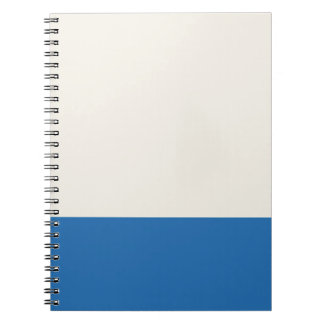 Caderno Espiral Tom bege e azul