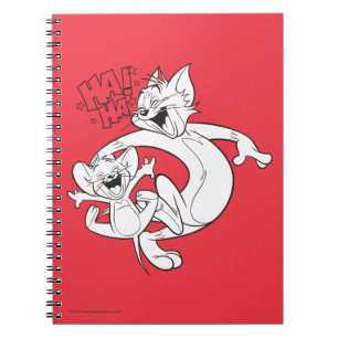 Caderno Espiral Tom e Jerry Tom e riso de Jerry