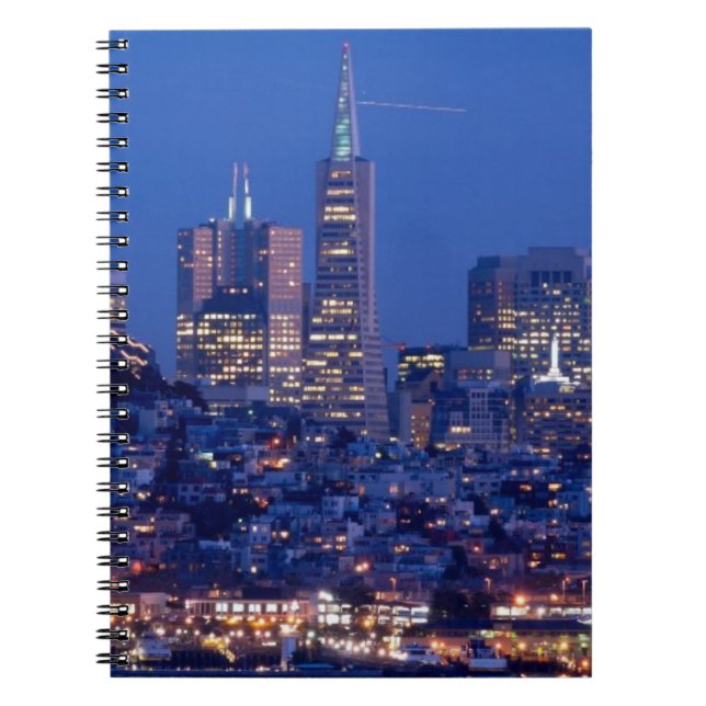 Caderno Espiral Tomado do telhado da prisão em Alcatraz (Frente)