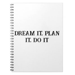 Caderno Espiral Tomador de Ação - Notebook Inspiracional para Home