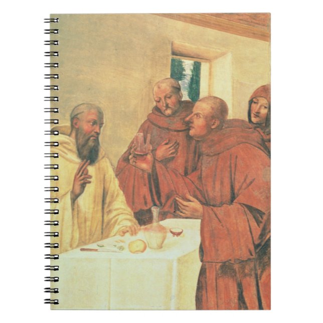 Caderno Espiral Tomando o comunhão, da vida de St. Benedict (f (Frente)