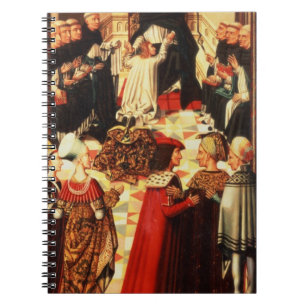 Caderno Espiral Tomás de Aquino que está sendo recebido no O