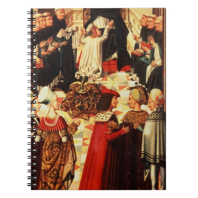 Caderno Espiral Tomás de Aquino que está sendo recebido no O (Frente)