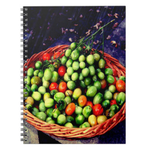 Caderno Espiral Tomate Basket