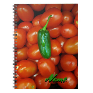 Caderno Espiral Tomates Legal de Jalapeno quente
