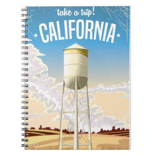 Caderno Espiral Tome a uma viagem o poster de viagens retro de