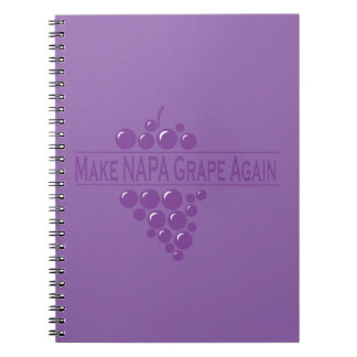 Caderno Espiral Tome Novamente A Uva Napa
