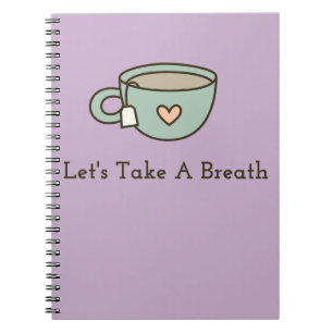 Caderno Espiral Tome uma respiração AYogiKitchen
