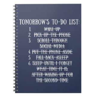 Caderno Espiral Tomorrow's To-Do List