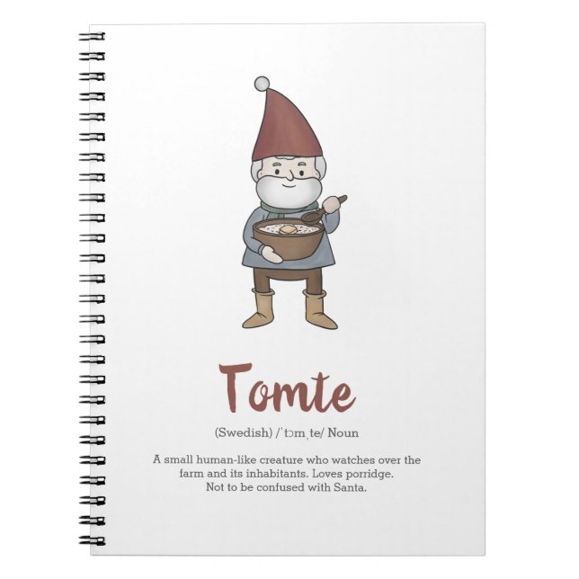 Caderno Espiral Tomte Gnomo Sueco (Frente)