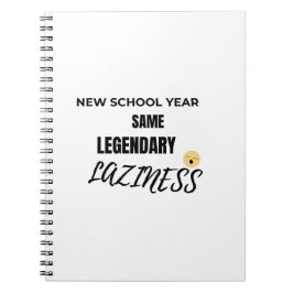 Caderno Espiral Too Lazy to Focus Notebook