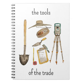 Caderno Espiral Tools of the Trade Archaeology Notebook