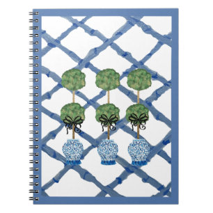 Caderno Espiral Topiary Chinoiserie Ginger Jar Jars