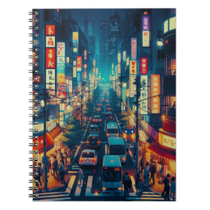 Caderno Espiral Tóquio em Movimento