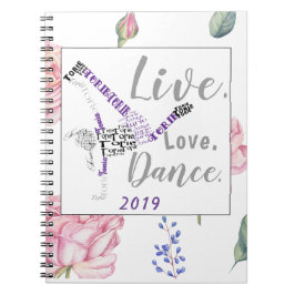 Caderno Espiral Torie Dançarino Hip Hop Personalizado | Rosa Water