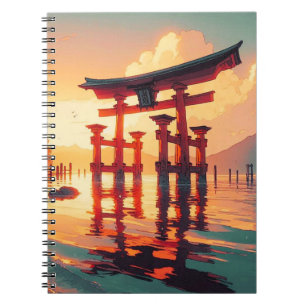 Caderno Espiral Torii da Luz Nascente