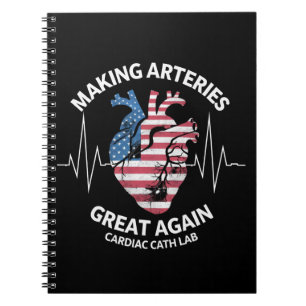 Caderno Espiral Tornando as Artérias Grandes Novamente Laboratório
