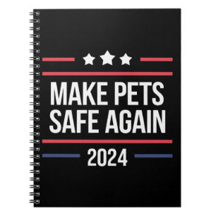 Caderno Espiral Torne os Animais de Estimação Seguros Novamente Di