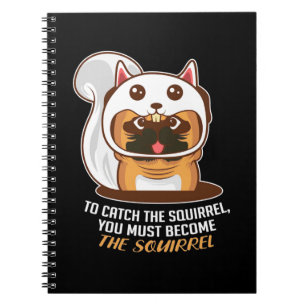 Caderno Espiral Torne-Se O Cachorro De Esquilo