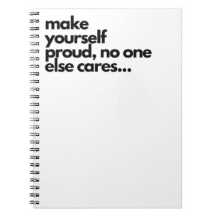 Caderno Espiral Torne-se orgulhoso, notebook engraçado