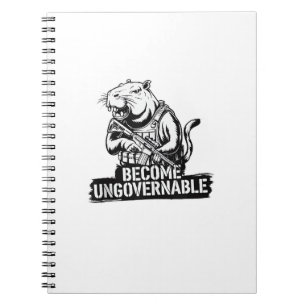 Caderno Espiral Torne-Se Um Bebê Incontrolável Moo Deng Engraçado