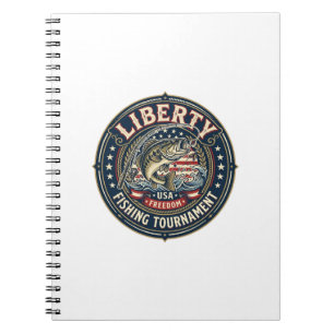 Caderno Espiral Torneio de Pesca Liberdade Patriótico Patriótico F
