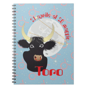 Caderno Espiral Toro 21 prile al 20 maggio Taccuino