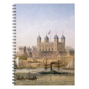 Caderno Espiral Torre de Londres, c.1862 (litho da cor)