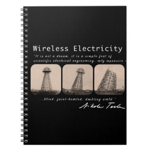 Caderno Espiral Torre de Nikola Tesla