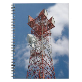 Caderno Espiral Torre de telecomunicações micro-ondas
