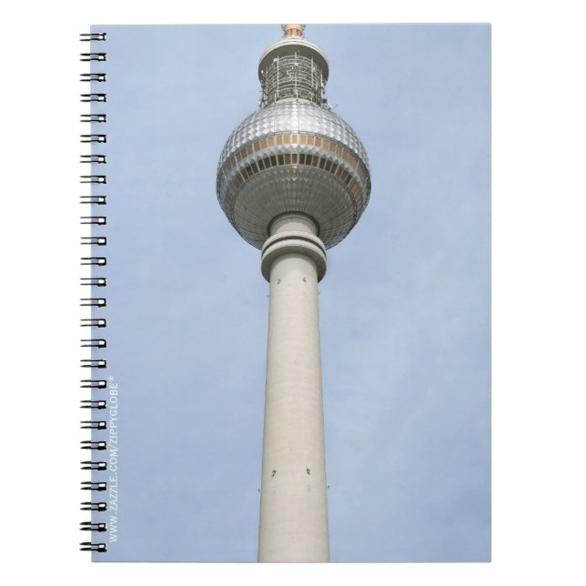 Caderno Espiral Torre de Televisão de Berlim (Frente)
