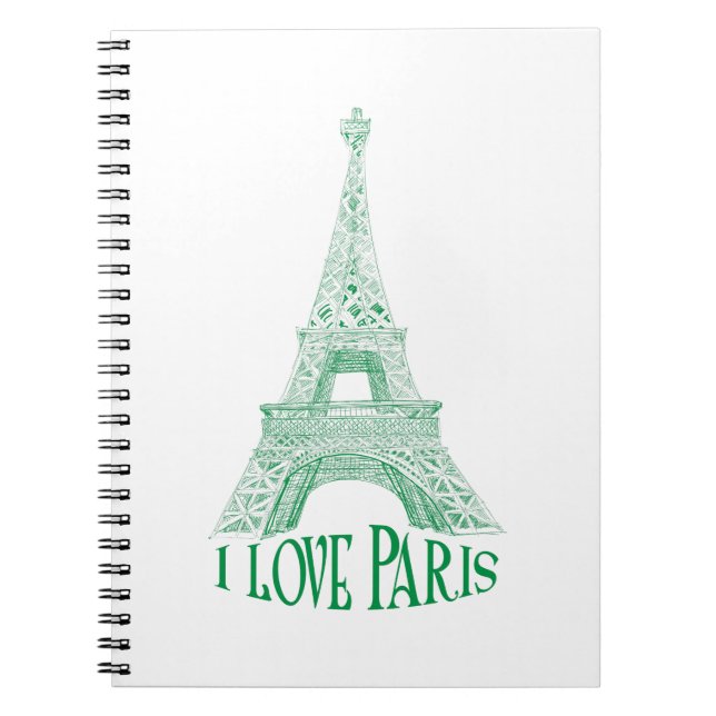 Caderno Espiral Torre Eiffel.Paris (Frente)