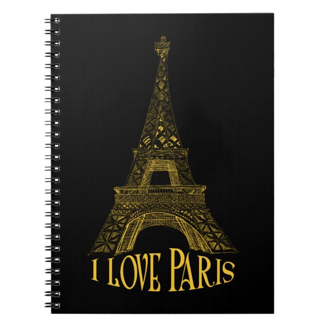 Caderno Espiral Torre Eiffel.Paris (Frente)