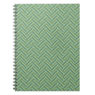 Caderno Espiral Torres de verde-oliva, tecelagem dupla