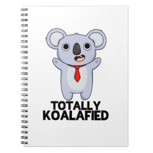 Caderno Espiral Tota Koala-ficação Piada de Urso Koala Engraçado