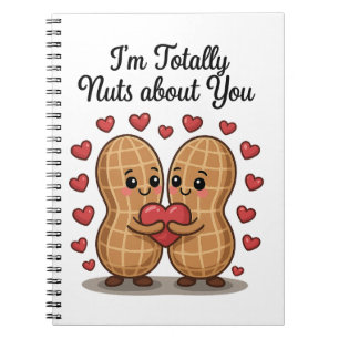 Caderno Espiral 💕 Totalmente Loucos Sobre Você - Stic De Amor De 