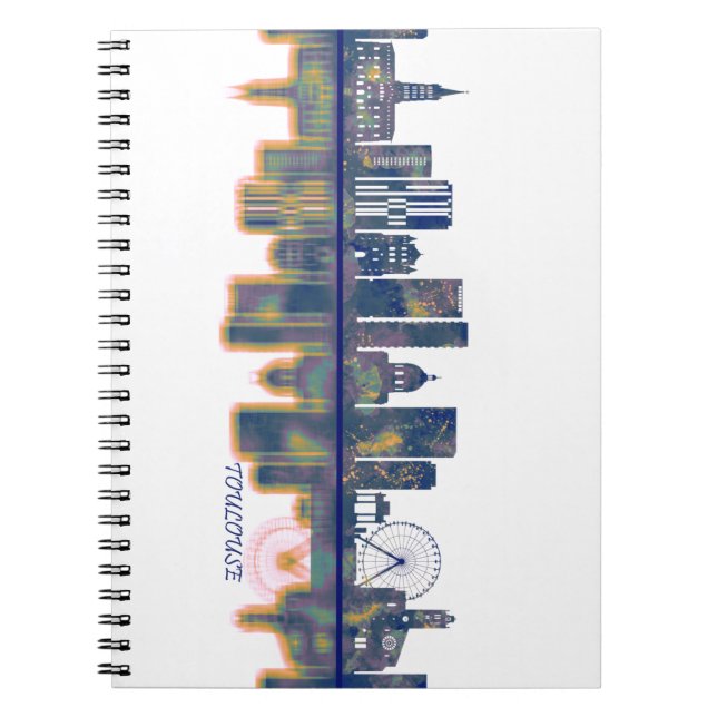 Caderno Espiral Toulouse Skyline (Frente)