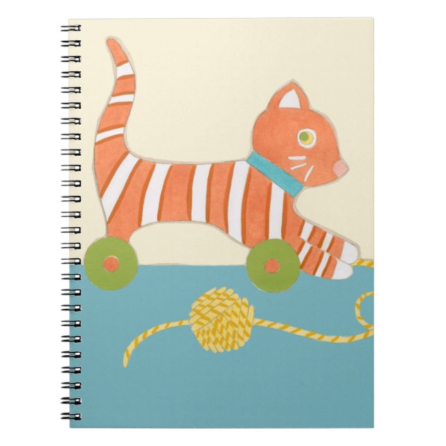 Caderno Espiral Toy Cat com Ball of String (Frente)