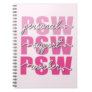 Caderno Espiral Trabalhador de suporte pessoal